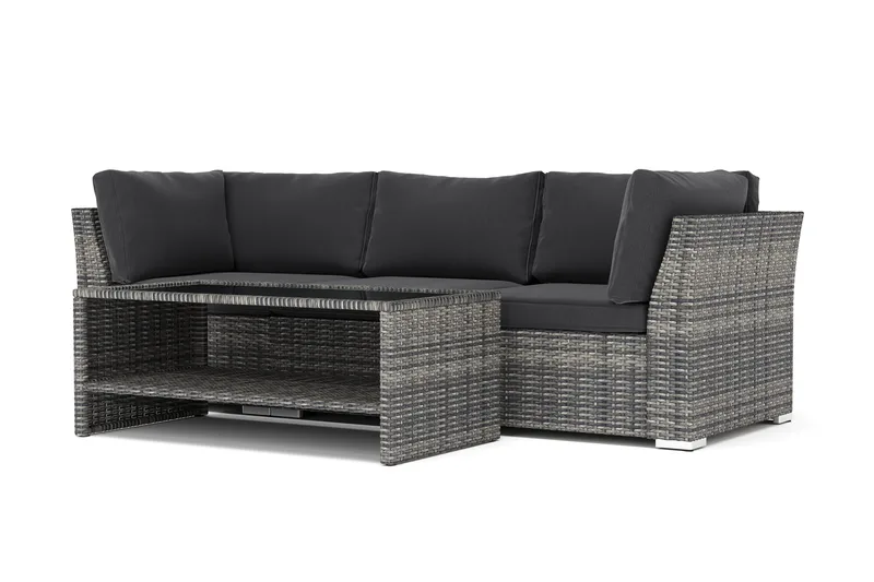 Wisconsin utomhus rak 3-sits soffa, Grå