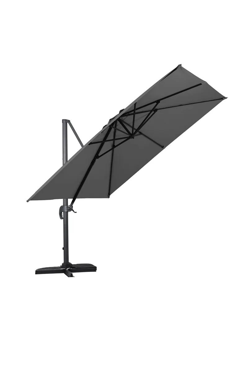 Vienna Stort Hängparasoll 3 m i aluminium - Svart - Products - Utemöbler & utemiljö - Solskydd - Parasoll - Hängparasoll