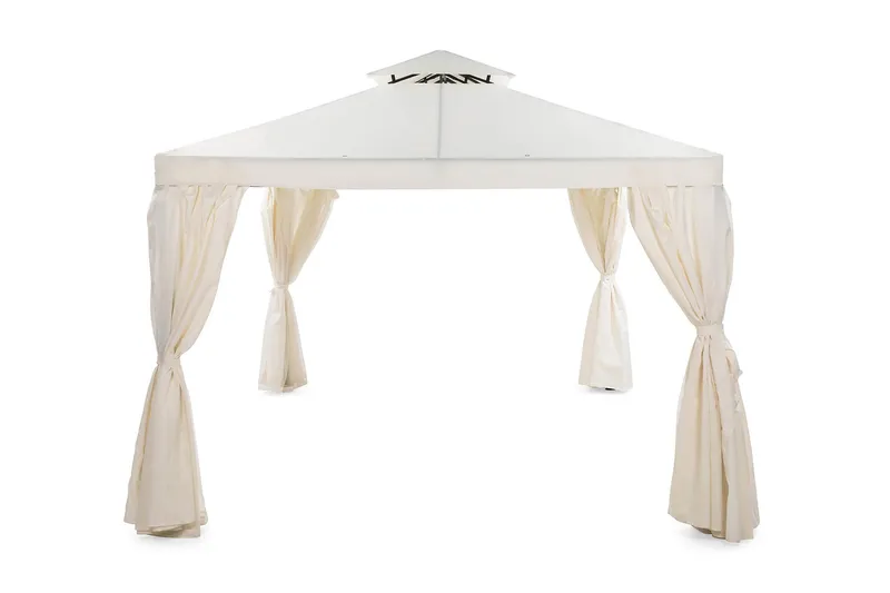 Bermuda komplett paviljong inkl tak och väggar 3x3m - Offwhite - Products - Utemöbler & utemiljö - Solskydd - Paviljong - Komplett paviljong