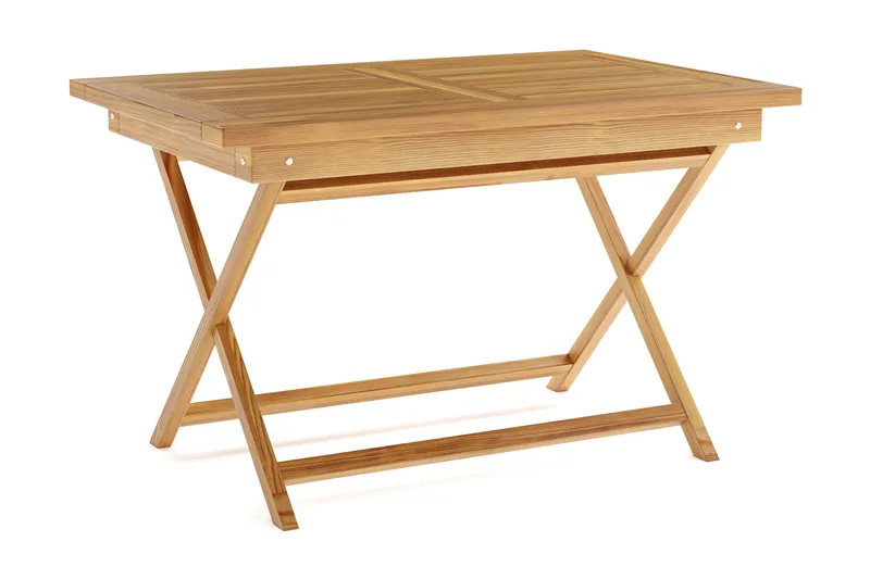 Menorca Litet Rektangulärt Matbord i trä Utomhus 80x120 cm, Trä/Natur