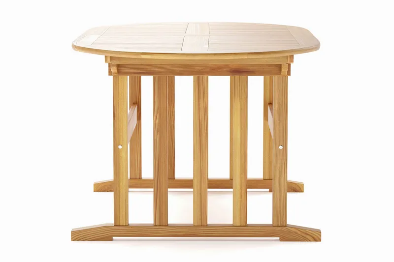 Menorca Ovalt Förlängningbart Matbord i trä Utomhus 90x150 cm - Teak / Natur - Products - Utemöbler & utemiljö - Utebord & trädgårdsbord - Matbord utomhus