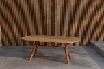 Ovalt matbord Kenya 200 cm Utomhus - Natur - Products - Utemöbler & utemiljö - Utebord & trädgårdsbord - Matbord utomhus