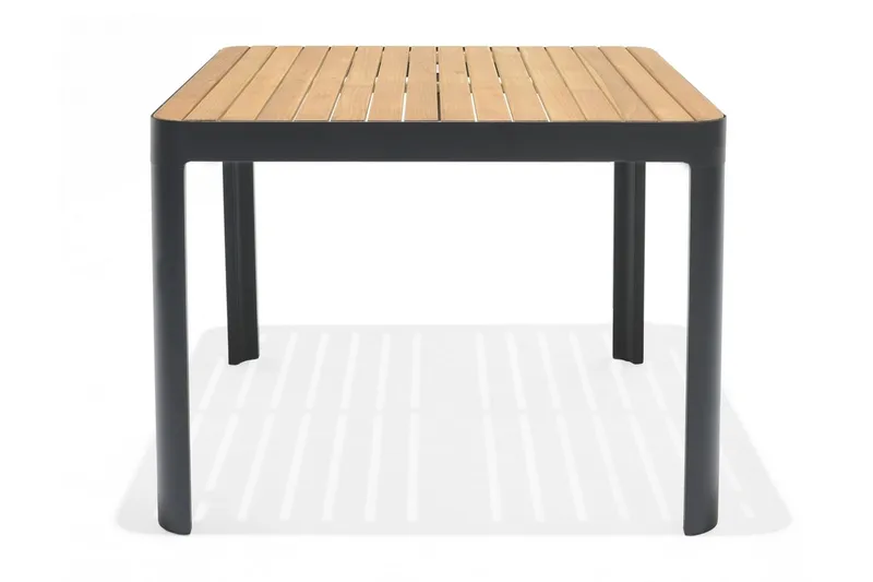Portals Matbord Utomhus 95x95 cm - Svart/Trä - Products - Utemöbler & utemiljö - Utebord & trädgårdsbord - Matbord utomhus