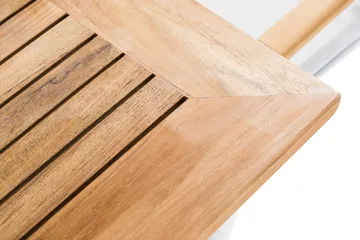 Las Vegas Matgrupp Utomhus 100x220-280 + 6 Stolar m Dyna - Vit/Teak/Offwhite - Products - Utemöbler & utemiljö - Utegrupp - Matgrupp utomhus