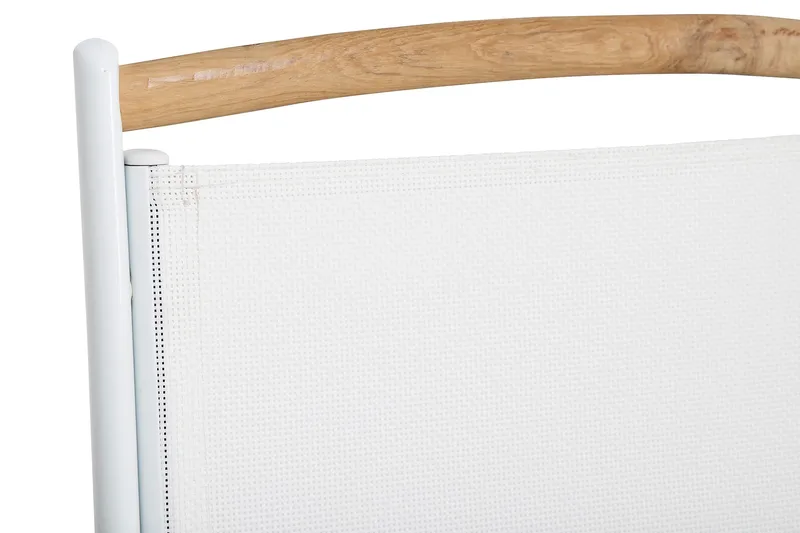 Las Vegas Matgrupp Utomhus 220-280 + 6 Positionsstol Lyx - Teak/Vit - Products - Utemöbler & utemiljö - Utegrupp - Matgrupp utomhus