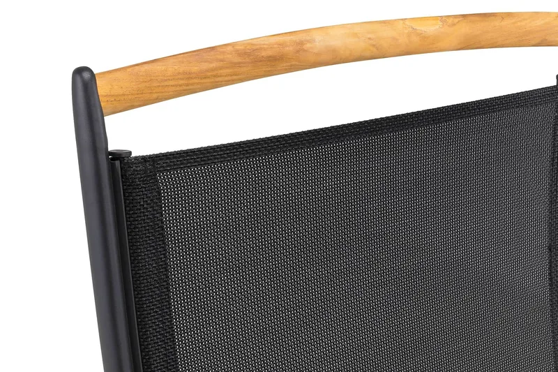 Las Vegas Matgrupp Utomhus Las Vegas 220-280 + 6 Positionsstol Lyx - Svart Teak - Products - Utemöbler & utemiljö - Utegrupp - Matgrupp utomhus