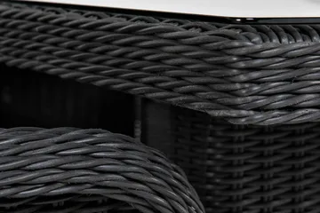 Marcus Matgrupp Utomhus 200 + 6 Light Fåtöljer m Dyna - Svart - Products - Utemöbler & utemiljö - Utegrupp - Matgrupp utomhus