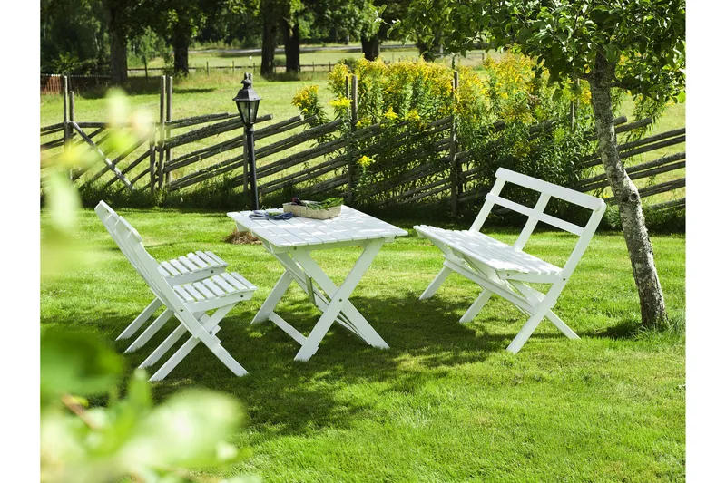 Matgrupp Utomhus Hillerstorp Torpet - Vit - Products - Utemöbler & utemiljö - Utegrupp - Matgrupp utomhus