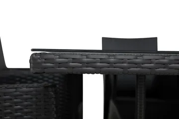 Thor Matgrupp Utomhus 140 + 4 Thor Fåtölj - Svart/Svart - Products - Utemöbler & utemiljö - Utegrupp - Matgrupp utomhus