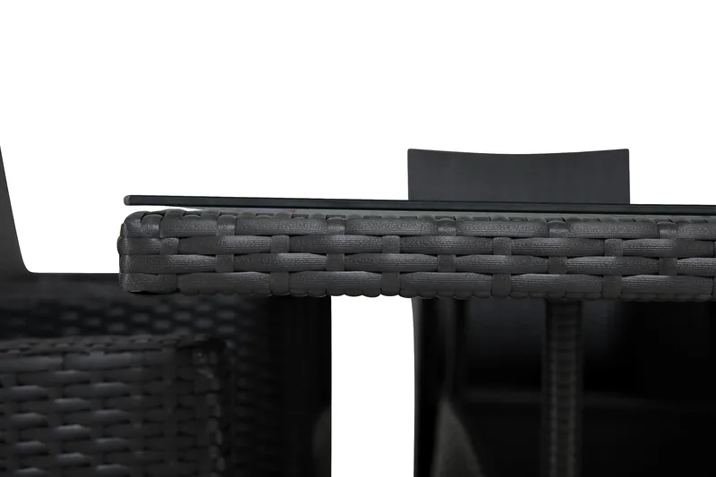 Thor Matgrupp Utomhus 140 + 4 Thor Fåtölj - Svart/Svart - Products - Utemöbler & utemiljö - Utegrupp - Matgrupp utomhus