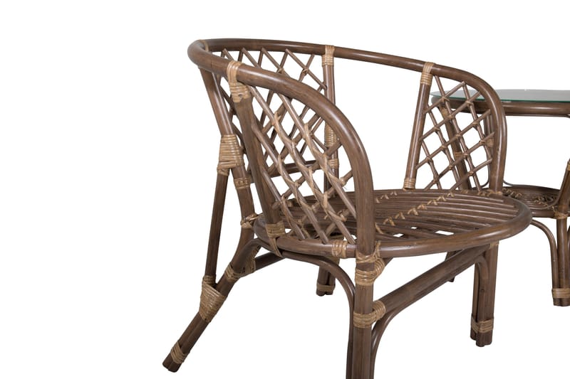 Wera Balkonggrupp 2-sits - Brun/Vit - Products - Utemöbler & utemiljö - Utegrupp - Cafegrupp & cafeset