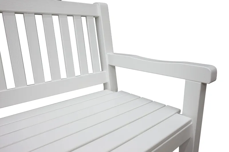 Rimforsa Trädgårdssoffa - Vitlaserad Furu - Products - Utemöbler & utemiljö - Utesoffa - Trädgårdssoffa