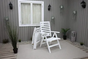 Grevie Positionsstol - Vit - Products - Utemöbler & utemiljö - Utestol & trädgårdsstol - Positionsstol