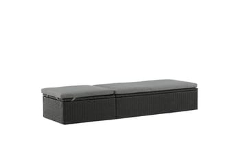 Quad Solsäng - Svart - Products - Utemöbler & utemiljö - Utestol & trädgårdsstol - Solsäng & solvagn