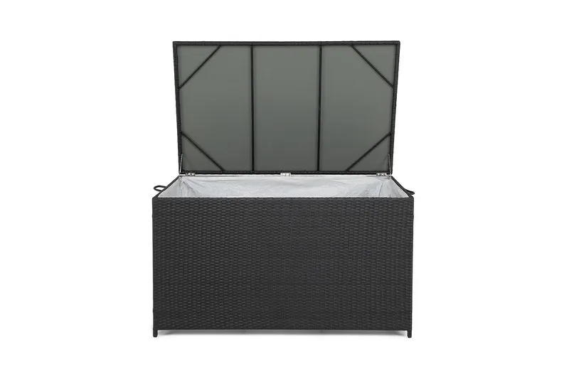 Sydney vattentät dynbox Large utomhus - Dynlåda i konstrotting (B140xD80xH90 cm) - Svart - Products - Utemöbler & utemiljö - Utomhusförvaring - Dynförvaring - Dynbox & dynlåda